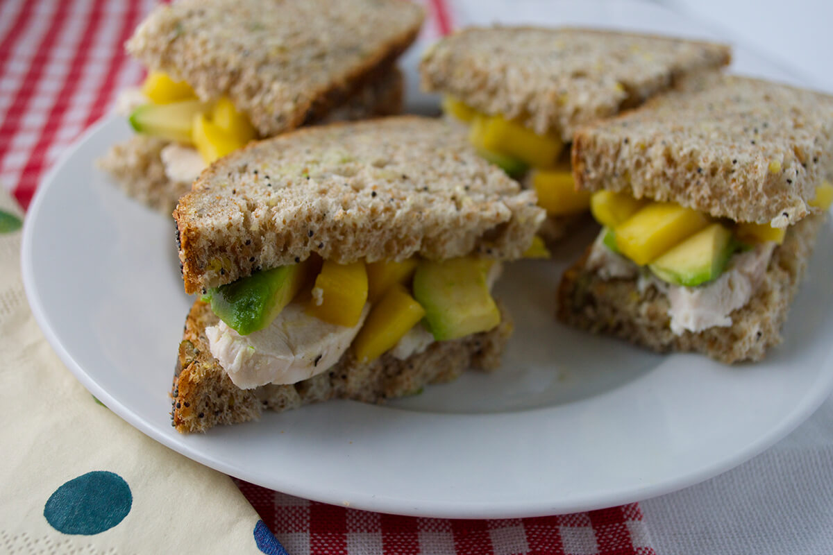 Chicken, Avocado & Mango Sandwich