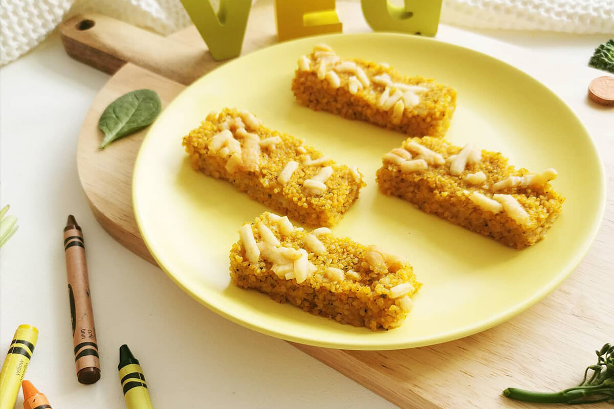 A plate of 4 couscous finger bites