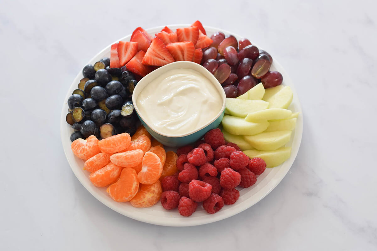 Fruit Platter & Maple Yogurt Dip