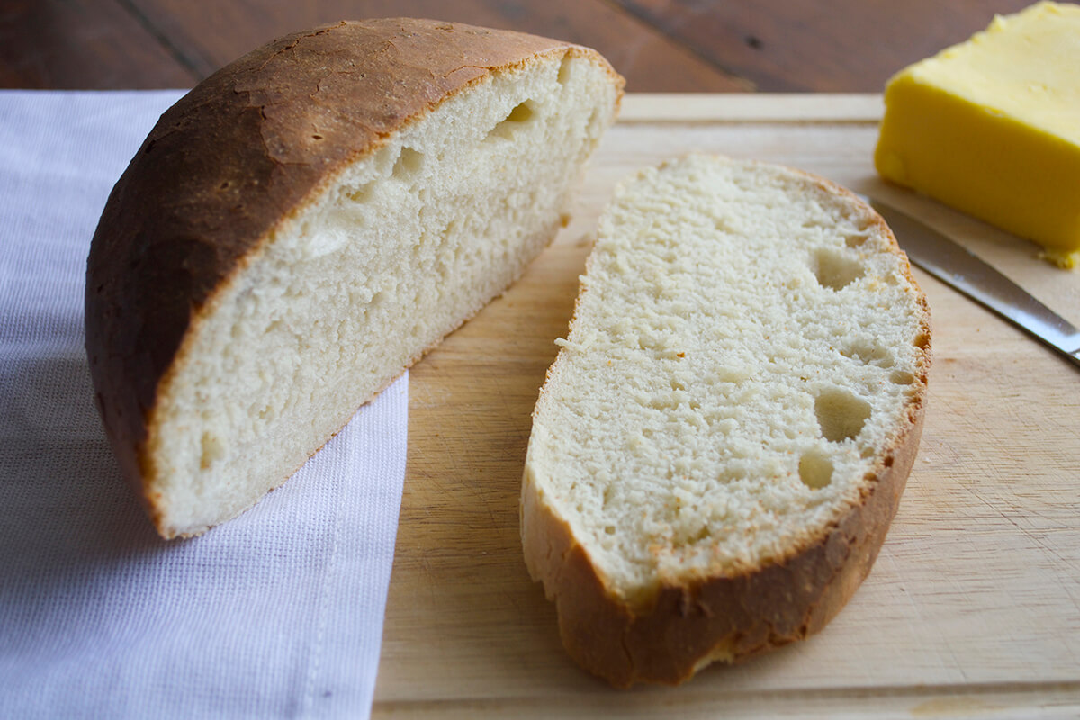 A mini loaf of Wholemeal Baby Bread