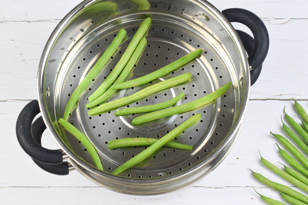 Steamed Green Beans Step 1