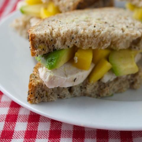 Chicken, Avocado & Mango Sandwich 