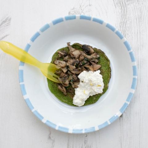 Spinach & Mushroom Pancakes